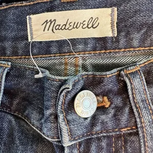 NWOT Madewell Perfect Vintage Jeans Metallic Tuxedo Glitter Stripe thumbnail 9