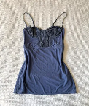 Urban Outfitters blue corset dress thumbnail 1