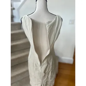 Armani Collezioni Light Beige Knee Length Sleeveless Sheath Dress Career thumbnail 6