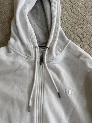 Champion White Zip-Up Hoodie thumbnail 2