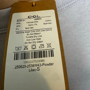 OGL Scoop Neck Side Ruched New Airy Bra Midi Dress Powder Lilac Size S New thumbnail 4