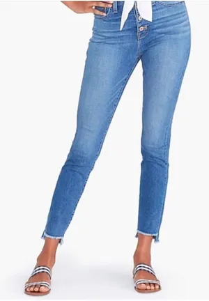 J. Crew Mercantile 10" highest-rise jean with button fly Size 29 thumbnail 1