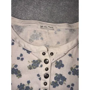 We The Free Free People Everest Floral Thermal Henley Long Sleeve Top thumbnail 5