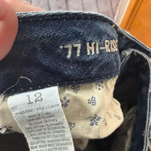 American Eagle 77 high rise flared leg jeans size 12 thumbnail 14