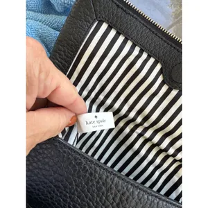 Kate Spade Southport Avenue‎ Mini Maria Black Leather Crossbody Handbag Purse thumbnail 15
