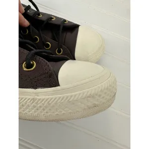 Converse Chuck Taylor All Star Leather High Top Sneakers Brown Men 5.5 Women 7.5 thumbnail 10