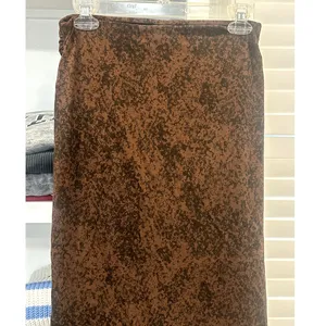 Open Edit Boho Brown Tulip Hem Flowy Knee Length Festival Earthy Skirt S NWT thumbnail 6