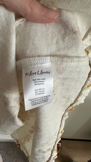 For Love & Lemons Georgia Smocked Mini Dress Mustard Small thumbnail 11