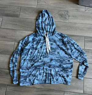 PJ Salvage Blue Camouflage Star Hoodie thumbnail 1