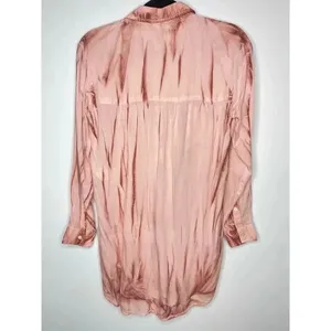 Pilcro Liquid Button Down shirt Coral size L thumbnail 5