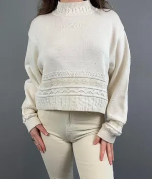Liz Claiborne Vintage Red Pink Purple Sweater thumbnail 2