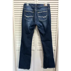 BKE Denim Payton Dark Bootcut Jeans Pockets Embroidered Size‎ 30XL Low Rise thumbnail 4