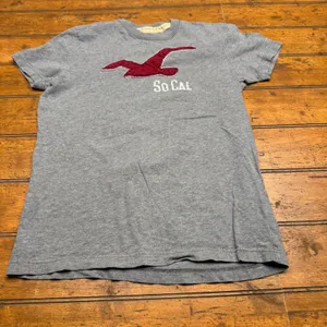 Hollister So Cal Graphic T Shirt Gray Bird Logo Short Sleeve Cotton Mens S‎ thumbnail 1