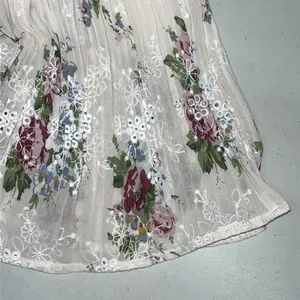 Lulus NWT XL Floral Print Eyelet Embroidered Off the Shoulder Tea for Two Dress thumbnail 5