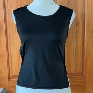 Black Sleeveless Tie Back Crop Top Size M thumbnail 2