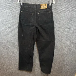 Polo Jeans Co. Ralph Lauren Women's 12 Black‎ Straight Leg Corduroy Chino Pants thumbnail 2