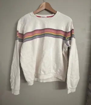 MARINE LAYER Anytime Rainbow Stripe Sweatshirt thumbnail 1