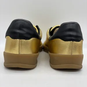 Jeffrey Campbell JC Play Womens 8 Shoes Sneakers Gold Metallic Leather thumbnail 5