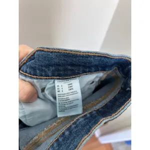 American Eagle 90s Straight Jeans Womens 6 Short Medium‎ Wash Blue High Rise thumbnail 3