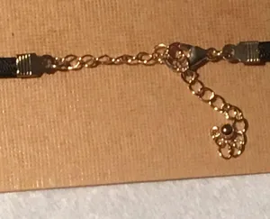 new ๑ aso TV’s Riverdale ๑ Leather Bow Choker ๑ Black Gold ๑ 2 Ways to Wear ๑ thumbnail 8