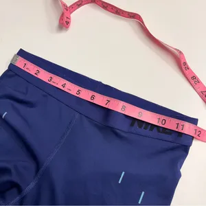 Nike pro dri‎ fit leggings small capri blue active leggings for performance thumbnail 3