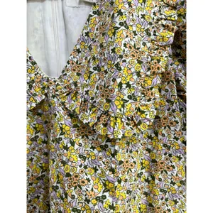 Anthropologie Floral Mini Dress‎ Peter Pan Collar Cottagecore Sz 8 thumbnail 8