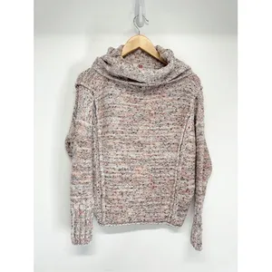 Anthropologie Cowl Neck Space Dye Sweater Size XS Multi Marl Knit‎ Pullover thumbnail 2