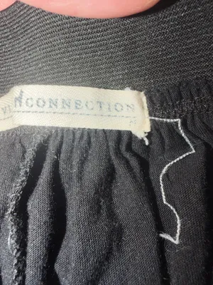 Peruvian Connection Pima Cotton Jersey Minimalist Capsule Boho Skirt Medium. thumbnail 9