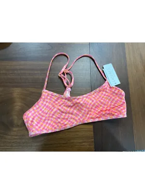 L*Space Pamela Bikini Top in Heat Waves Large New Womens Swimsuit thumbnail 3