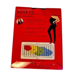 New Marvelous Mama Assets by Blakely BLACK Maternity Opaque Stripe Tights Sz 3 thumbnail 4