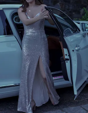Windsor Champagne Sequin Prom Dress thumbnail 3