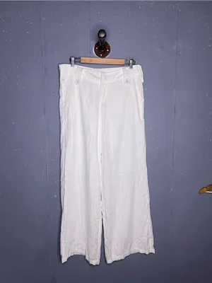 Princess Polly Pedra Linen Blend Wide Leg Pants Size 8 thumbnail 4