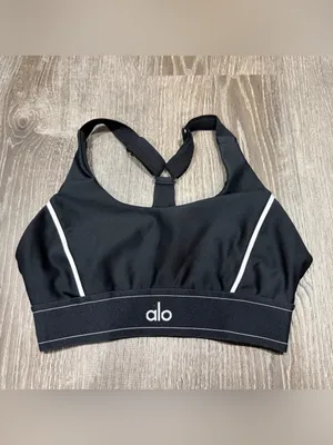 Alo Yoga Black Airlift Suit Up Bra thumbnail 4