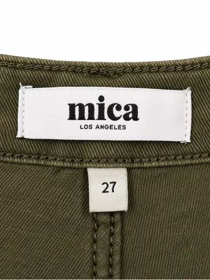 Mica Denim Olive Green High Rise Button Fly Straight Leg Jeans Size 27 NWT thumbnail 2