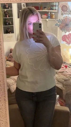 SheIn Flower Sweater thumbnail 1