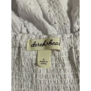 DEREK HEART White Eyelet Maxi Dress Lined. Padded. Size M Milk Maid Cottage Core thumbnail 6