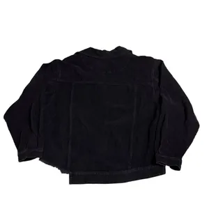 POL Women’s Corduroy Jacket Oversized Raw Edge Detail Size small black thumbnail 4