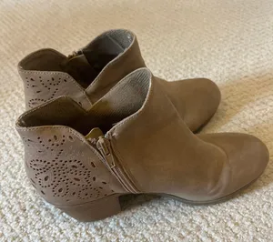 Tan Booties Size 8 thumbnail 1