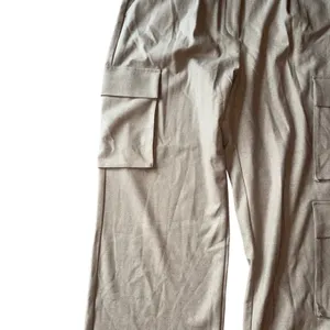 Abercrombie and Fitch Ultra High Rise Wide Leg Cargo Pants Tan Size‎ 14R NEW thumbnail 2