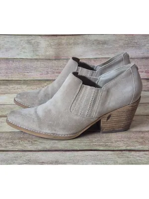 SAM EDELMAN Womens Walton Suede Leather Bootie Boots in Oatmeal Tan Size 6.5 thumbnail 6
