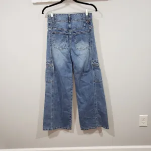 Habitual Cargo Extra Wide-Leg Jeans Size 4/27 thumbnail 2