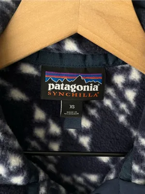 Patagonia Synchilla Snap-T Pullover blue pattern unisex fits 4-6 thumbnail 6