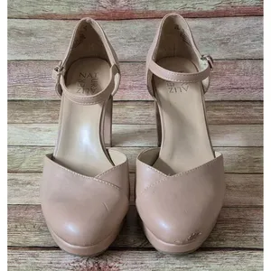 Naturalizer Bandele Nude Taupe Neutral Mary Jane Heels Womens 8.5M Block Heel thumbnail 3