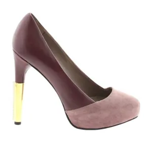 MAIYET | Purple Color Block Heels Sz 37 thumbnail 1