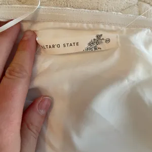 Altard State White satin mini dress women’s size XS🤍✨ thumbnail 8
