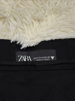 Zara Black A-Line Mini Skirt thumbnail 2