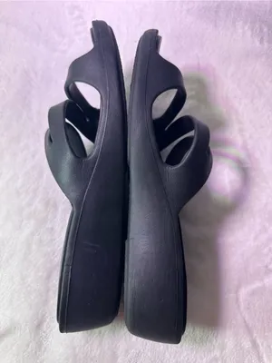 CROCS Black Dual-Strap Slide Sandals thumbnail 8