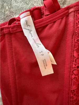 Out From Under Urban Outfitters Red Corset Small thumbnail 7