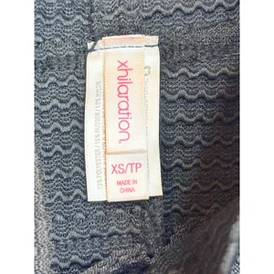 Xhilaration Skater Skirt Womens XS Black Textured Knit Box Pleat Mini Flare‎ thumbnail 6