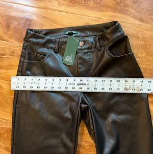 Wild Fable Dark Brown Faux Leather Pants Size 00 (14/28) New With Tags High Rise thumbnail 5